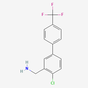 C-(4-Chloro-4'-(trifluoromethyl)biphenyl-3-yl)-methylamine