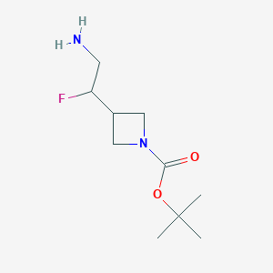 Tert-butyl 3-(2-amino-1-fluoroethyl)azetidine-1-carboxylate