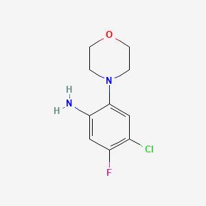 B1434793 4-Chloro-5-fluoro-2-(morpholin-4-yl)aniline CAS No. 1690822-63-9