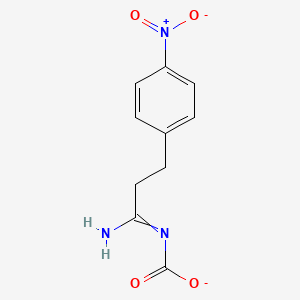 molecular formula C10H10N3O4- B14347961 [1-Amino-3-(4-nitrophenyl)propylidene]carbamate CAS No. 96405-08-2