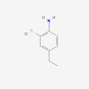 molecular formula C8H11NS B14347978 2-Amino-5-ethylbenzenethiol CAS No. 90382-10-8