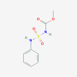 molecular formula C8H10N2O4S B14348253 methyl N-(phenylsulfamoyl)carbamate CAS No. 90271-52-6