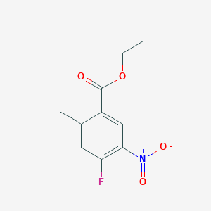 molecular formula C10H10FNO4 B1434848 Ethyl 4-fluoro-2-methyl-5-nitrobenzoate CAS No. 1566415-08-4
