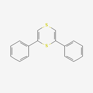 molecular formula C16H12S2 B14348499 1,4-Dithiin, 2,6-diphenyl- CAS No. 92802-27-2
