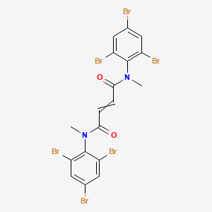 molecular formula C18H12Br6N2O2 B14348536 N~1~,N~4~-Dimethyl-N~1~,N~4~-bis(2,4,6-tribromophenyl)but-2-enediamide CAS No. 92484-08-7