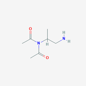molecular formula C7H14N2O2 B14348546 N-Acetyl-N-(1-aminopropan-2-yl)acetamide CAS No. 94514-08-6
