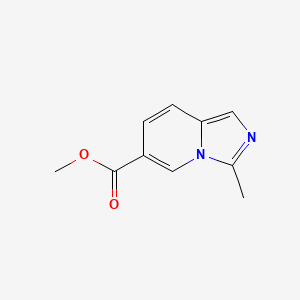 molecular formula C10H10N2O2 B1434855 Methyl 3-methylimidazo[1,5-a]pyridine-6-carboxylate CAS No. 1803611-30-4