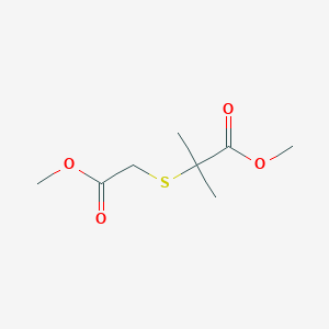 Methyl 2-[(2-methoxy-2-oxoethyl)sulfanyl]-2-methylpropanoate