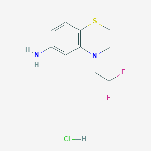 4-(2,2-difluoroethyl)-3,4-dihydro-2H-1,4-benzothiazin-6-amine hydrochloride