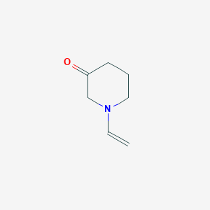 molecular formula C7H11NO B143486 1-Ethenylpiperidin-3-one CAS No. 125953-79-9