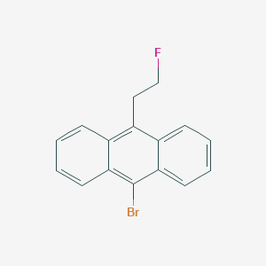 molecular formula C16H12BrF B14348610 9-Bromo-10-(2-fluoroethyl)anthracene CAS No. 90867-01-9