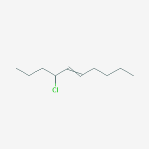 molecular formula C10H19Cl B14348633 4-Chlorodec-5-ene CAS No. 90370-35-7