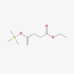 molecular formula C10H20O3Si B14348649 Ethyl 4-[(trimethylsilyl)oxy]pent-4-enoate CAS No. 95547-14-1