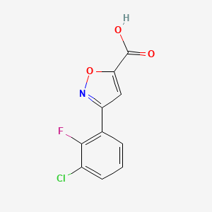 3-(3-Chloro-2-fluorophenyl)-1,2-oxazole-5-carboxylic acid