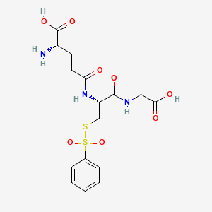 molecular formula C16H21N3O8S2 B14348675 S-(Phenylsulfonyl)glutathione CAS No. 97512-84-0