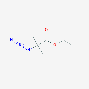 molecular formula C6H11N3O2 B14348797 Propanoic acid, 2-azido-2-methyl-, ethyl ester CAS No. 98140-95-5