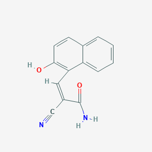 molecular formula C14H10N2O2 B14348883 (Z)-2-cyano-3-(2-hydroxynaphthalen-1-yl)prop-2-enamide CAS No. 92060-60-1