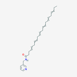 molecular formula C28H38N2O B14348965 N-[(Pyridin-3-yl)methyl]docosa-4,7,10,13,16,19-hexaenamide CAS No. 98062-00-1