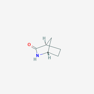 molecular formula C6H9NO B143491 (1S,4R)-2-Azabicyclo[2.2.1]heptan-3-one CAS No. 134003-03-5