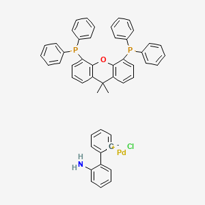B1434927 Chloro[(4,5-bis(diphenylphosphino)-9,9-dimethyl xanthene)-2-(2-amino-1,1-biphenyl)]palladium(II) CAS No. 1375325-77-1