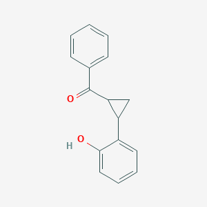 molecular formula C16H14O2 B14349409 Methanone, [2-(2-hydroxyphenyl)cyclopropyl]phenyl- CAS No. 94054-03-2