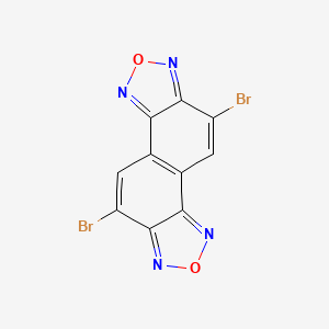 molecular formula C10H2Br2N4O2 B1434951 5,10-dibromo-[2,1,3]benzoxadiazolo[7,6-g][2,1,3]benzoxadiazole CAS No. 1437229-17-8