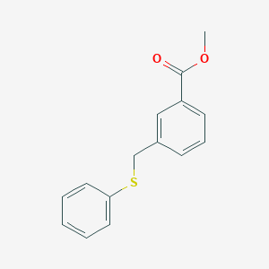 molecular formula C15H14O2S B143496 Methyl 3-[(phenylthio)methyl]benzoate CAS No. 137571-38-1