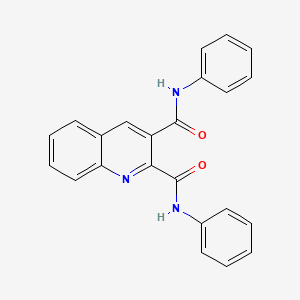molecular formula C23H17N3O2 B14349677 N~2~,N~3~-Diphenylquinoline-2,3-dicarboxamide CAS No. 92263-09-7