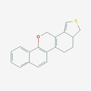 molecular formula C19H16OS B143497 3,4,5,13-Tetrahydro-3H-2-benzothieno(5,4-d)naphtho(1,2-b)pyran CAS No. 135643-41-3