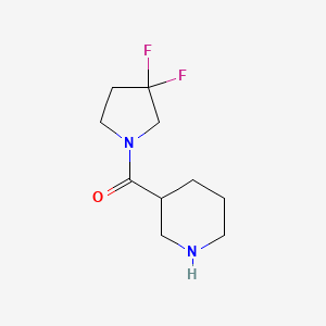 molecular formula C10H16F2N2O B1434970 (3,3-Difluoropyrrolidin-1-yl)(piperidin-3-yl)methanone CAS No. 1896968-50-5