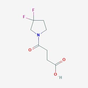 molecular formula C8H11F2NO3 B1434981 4-(3,3-Difluoropyrrolidin-1-yl)-4-oxobutanoic acid CAS No. 1894442-24-0