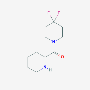 molecular formula C11H18F2N2O B1434992 (4,4-difluoropiperidin-1-yl)(piperidin-2-yl)methanone CAS No. 1888669-68-8
