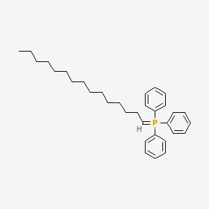 molecular formula C33H45P B14349993 Phosphorane, pentadecylidenetriphenyl- CAS No. 97818-08-1