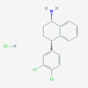 molecular formula C16H16Cl3N B014350 (1S,4S)-N-Desmethyl Sertraline Hydrochloride CAS No. 91797-57-8