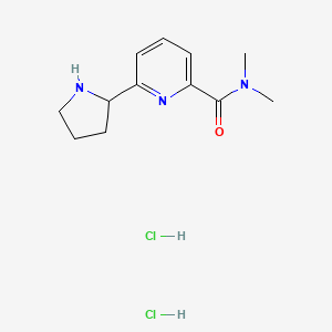 B1435008 N,N-Dimethyl-6-pyrrolidin-2-ylpyridine-2-carboxamide dihydrochloride CAS No. 2109104-07-4