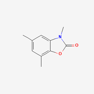 molecular formula C10H11NO2 B14350184 3,5,7-Trimethyl-1,3-benzoxazol-2(3H)-one CAS No. 90859-33-9