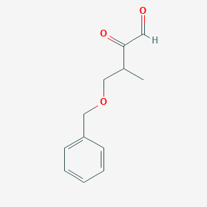 molecular formula C12H14O3 B14350215 4-(Benzyloxy)-3-methyl-2-oxobutanal CAS No. 91751-26-7