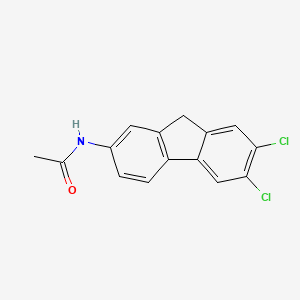 molecular formula C15H11Cl2NO B14350232 N-(6,7-dichloro-9H-fluoren-2-yl)acetamide CAS No. 92428-55-2