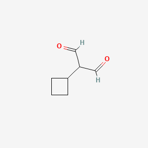 molecular formula C7H10O2 B14350259 Cyclobutylpropanedial CAS No. 90253-05-7