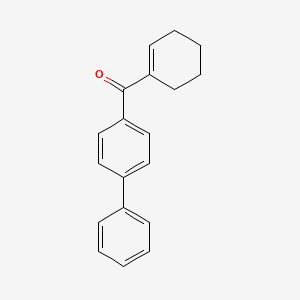 molecular formula C19H18O B14350265 Biphenyl-4-yl(cyclohex-1-en-1-yl)methanone CAS No. 94302-51-9