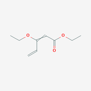 molecular formula C9H14O3 B14350352 Ethyl 3-ethoxypenta-2,4-dienoate CAS No. 96222-66-1