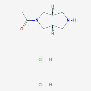 1-[(3aR,6aS)-octahydropyrrolo[3,4-c]pyrrol-2-yl]ethan-1-one dihydrochloride