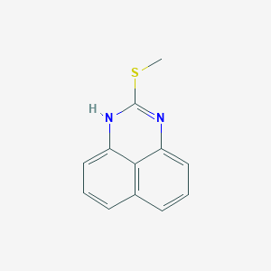 molecular formula C12H10N2S B14350409 2-(Methylsulfanyl)-1H-perimidine CAS No. 92972-05-9