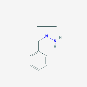 molecular formula C11H18N2 B14350412 1-Benzyl-1-tert-butylhydrazine CAS No. 91215-73-5