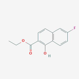Ethyl 6-fluoro-1-hydroxynaphthalene-2-carboxylate