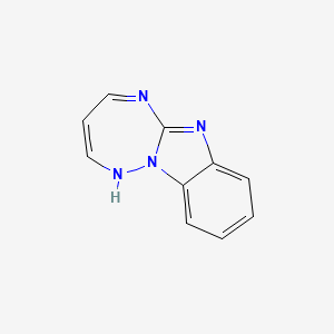 molecular formula C10H8N4 B14350570 1h-[1,2,4]Triazepino[2,3-a]benzimidazole CAS No. 91996-11-1