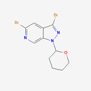 3,5-Dibromo-1-(tetrahydro-2H-pyran-2-yl)-1H-pyrazolo[3,4-c]pyridine