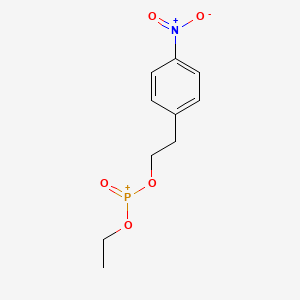 molecular formula C10H13NO5P+ B14350672 Ethoxy[2-(4-nitrophenyl)ethoxy]oxophosphanium CAS No. 96383-85-6