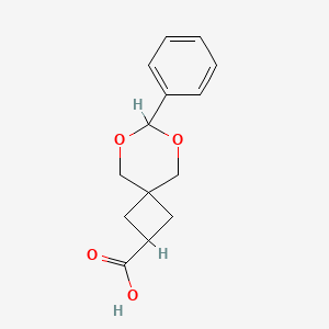 7-Phenyl-6,8-dioxaspiro[3.5]nonane-2-carboxylic acid