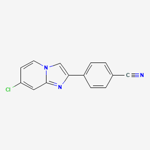 4-(7-Chloroimidazo[1,2-a]pyridin-2-yl)benzonitrile